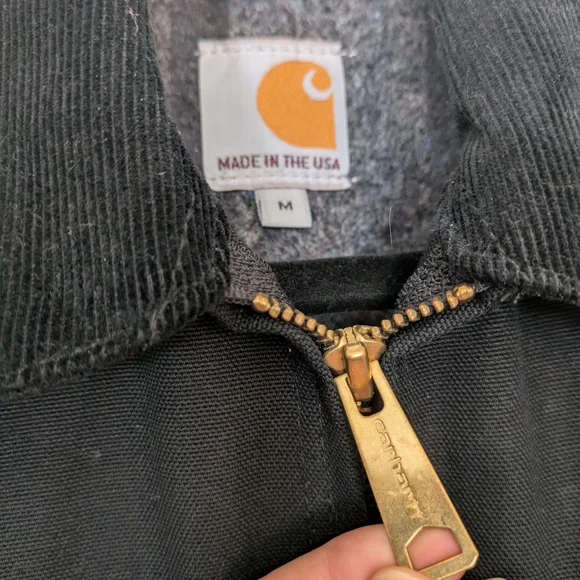 Rare Carhartt Black Made In USA Detroit Jacket - Picture 4 of 13